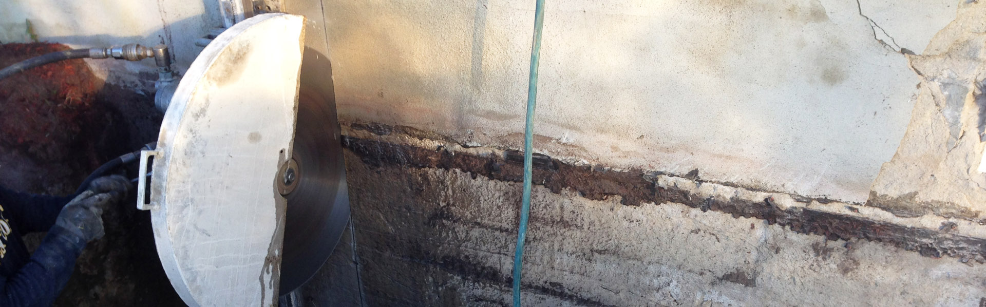 Reparation de fondation de beton